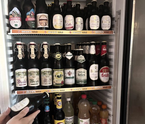 Getränkeauswahl Kiosk Feriendorf Pulvermaar, © Feriendorf Pulvermaar Getränkeauswahl Kiosk Feriendorf Pulvermaar, © Feriendorf Pulvermaar