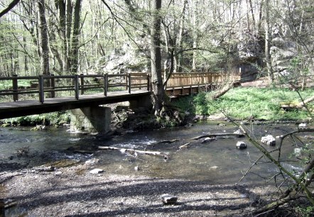 Wandelroute Inderoute: Brug over de Inde, © aachen tourist service Wandelroute Inderoute: Brug over de Inde, © aachen tourist service