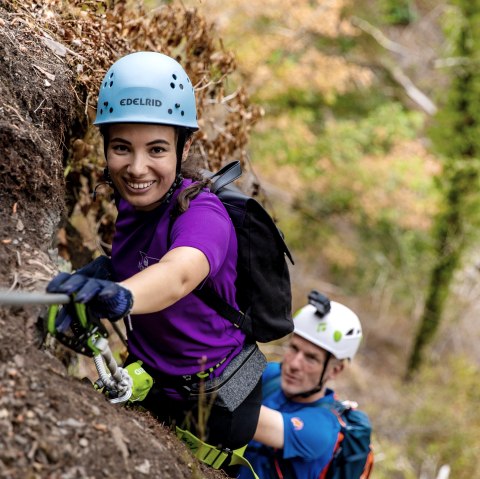 Burgenklettersteig Manderscheid, © GesundLand Vulkaneifel/phormat.de Burgenklettersteig Manderscheid, © GesundLand Vulkaneifel/phormat.de