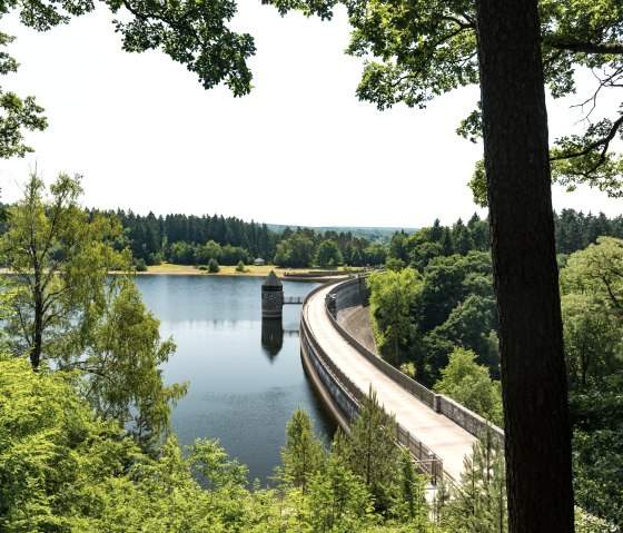 Le barrage de Dreilägerbach sur le sentier de l'Eifel, © Eifel Tourismus GmbH, D. Ketz Le barrage de Dreilägerbach sur le sentier de l'Eifel, © Eifel Tourismus GmbH, D. Ketz