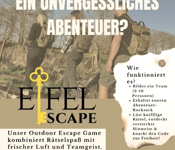 Eifel Escape, © Louisa Schmitz & Corinna Schlagloth Freundschaftswerk Gbr Eifel Escape, © Louisa Schmitz & Corinna Schlagloth Freundschaftswerk Gbr