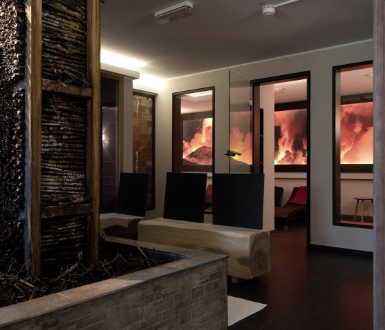 Ruhebereich Sauna, © Hotel Vulcano Lindenhof Ruhebereich Sauna, © Hotel Vulcano Lindenhof