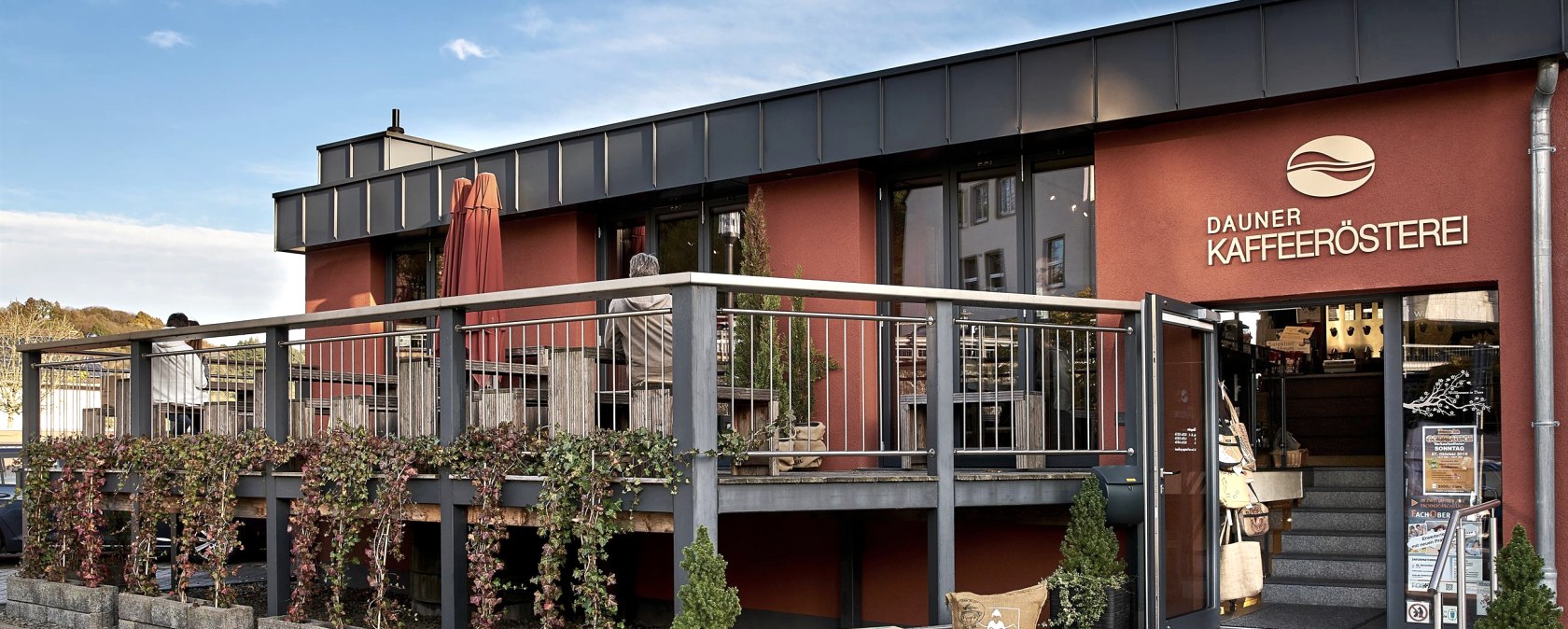 Außenansicht Dauner Kaffeerösterei, © Dauner Kaffeerösterei Außenansicht Dauner Kaffeerösterei, © Dauner Kaffeerösterei