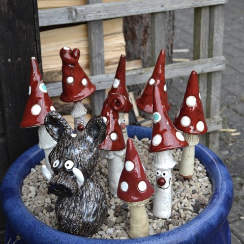 Keramikkunst Pilze, &copy; Ekka Well