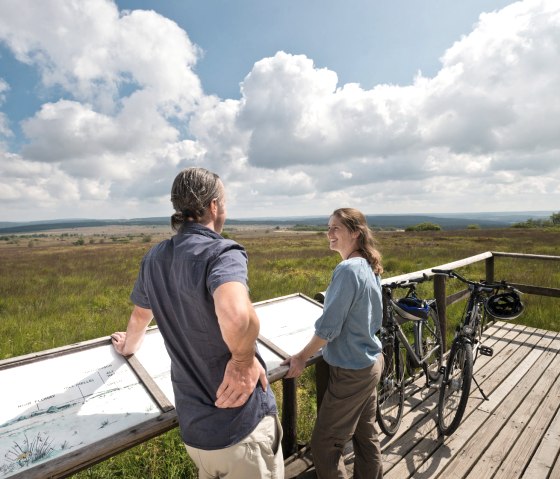 Vue sur les Hautes Fagnes au Signal de Botrange, © vennbahn.eu