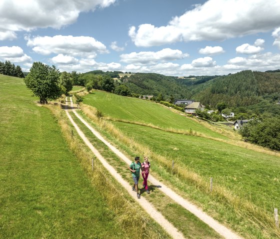 Sentier de randonn&eacute;e Eifelsteig le long des prairies et des champs pr&egrave;s de Dedenborn, &copy; Eifel Tourismus GmbH, Dominik Ketz