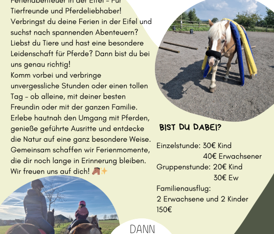 ferien auf dem pferd
