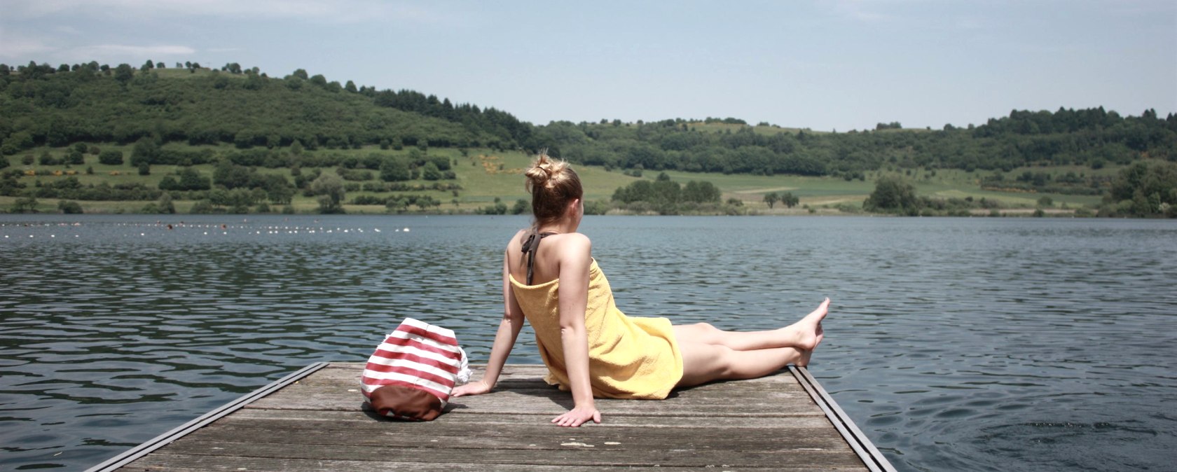 Schwimmen im Schalkenmehrener Maar, &copy; GesundLand Vulkaneifel