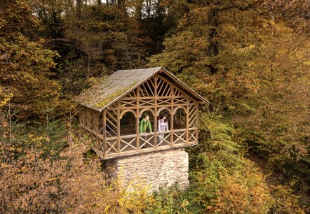 Uitzicht vanaf de Balduinshütte boven het Liesertal, Eifelsteig etappe 12, © Eifel Tourismus GmbH, D. Ketz