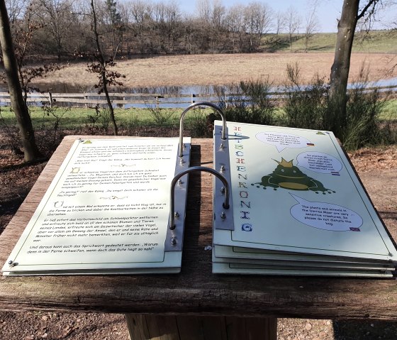 Maar mit M&auml;rchenbuch, &copy; GesundLand Vulkaneifel