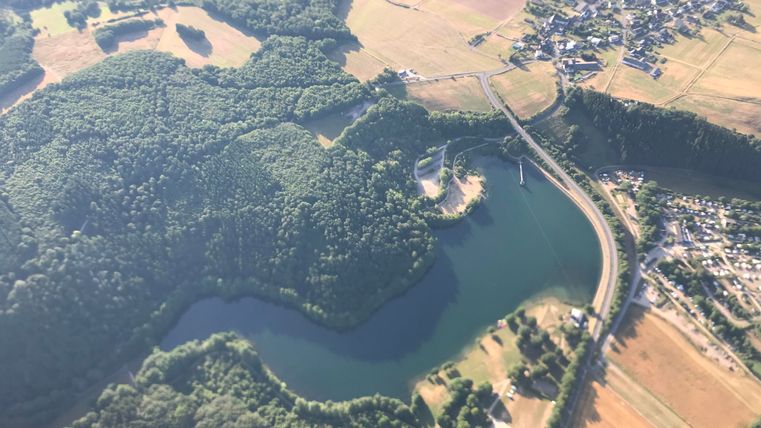 The Freilinger Lake from the air