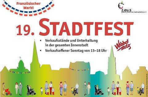 Een stadsfeest met verkoopstands en entertainment in het stadscentrum. Het vindt plaats op een koopzondag van 13.00 tot 18.00 uur.