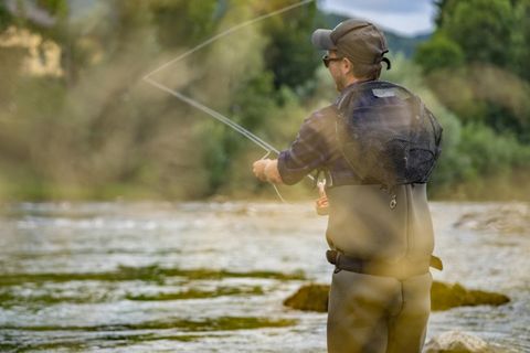 Fly fisherman in the Kyll River