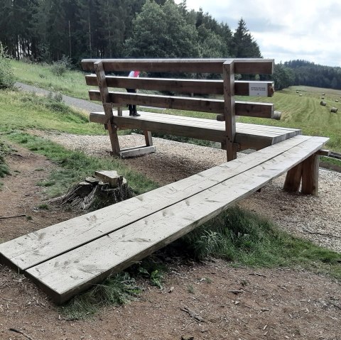 XXL Panoramabank Zugang mit Steg, &copy; GesundLand Vulkaneifel GmbH