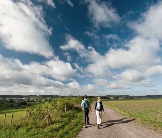 Geniet van het uitzicht tijdens een wandeling langs het Maare Trail, © Eifel Tourismus GmbH - D. Ketz