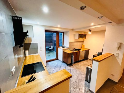 Spacious kitchen for large family gatherings