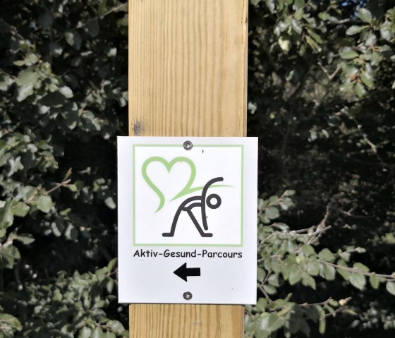 Beschilderung des Parcours, &copy; GesundLand Vulkaneifel