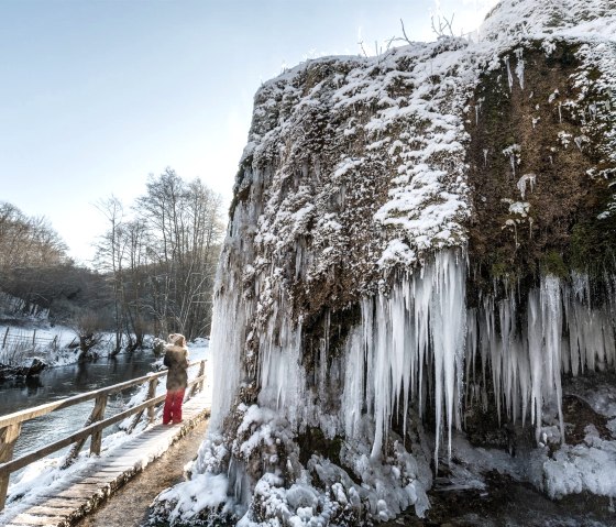 Nohner Wasserfall im Winter, © Rheinland-Pfalz Tourismus GmbH, Dominik Ketz