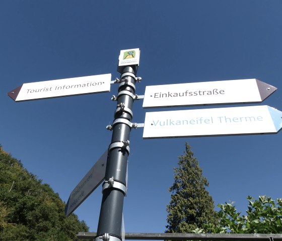 Bad Bertrich-Wegweiser, &copy; GesundLand Vulkaneifel