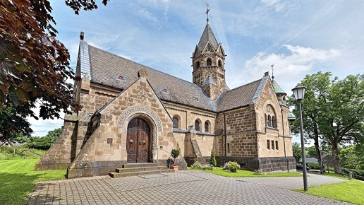 Erlöserkicrhe Mirbach außen, © Foto Achim Meurer, https://achimmeurer.com/