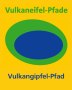 Padmarkeringen voor het pad naar de vulkaantop