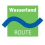 Trail markings for the Wasserlandroute hiking trail