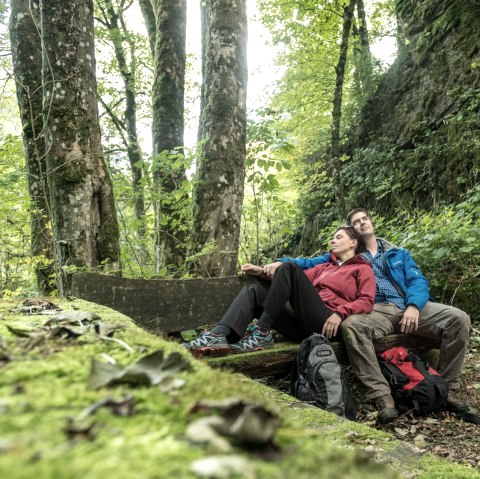 Une pause décontractée sur le sentier de la Schneifel, © Eifel Tourismus GmbH, D. Ketz
