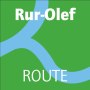 Padmarkeringen voor de Rur-Olef-Route wandelroute