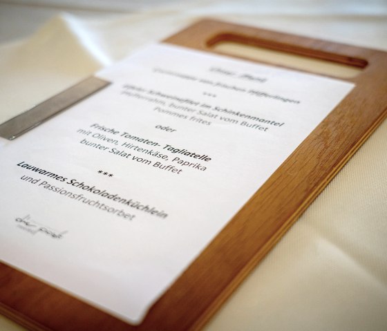 Men&uuml;vorschlag die post, &copy; Hotel die post Meerfeld