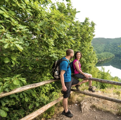 Rur-Olef route: view of the Urft dam in the Eifel National Park, © Eifel Tourismus GmbH, D. Ketz