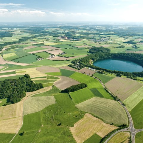 Pulvermaar von oben, © GesundLand Vulkaneifel/D.Ketz