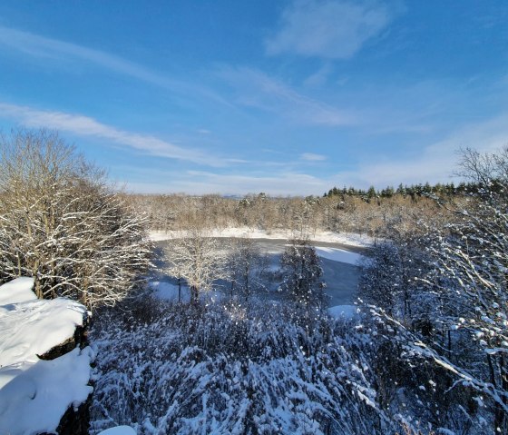 Blick auf den Windsborn Kratersee im Winter, &copy; GesundLand Vulkaneifel GmbH