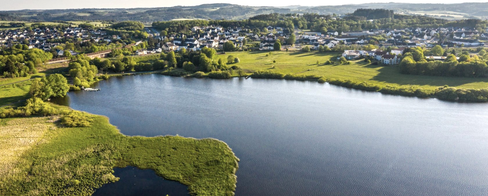 Jungfernweiher von oben, © GesundLand Vulkaneifel/D. Ketz