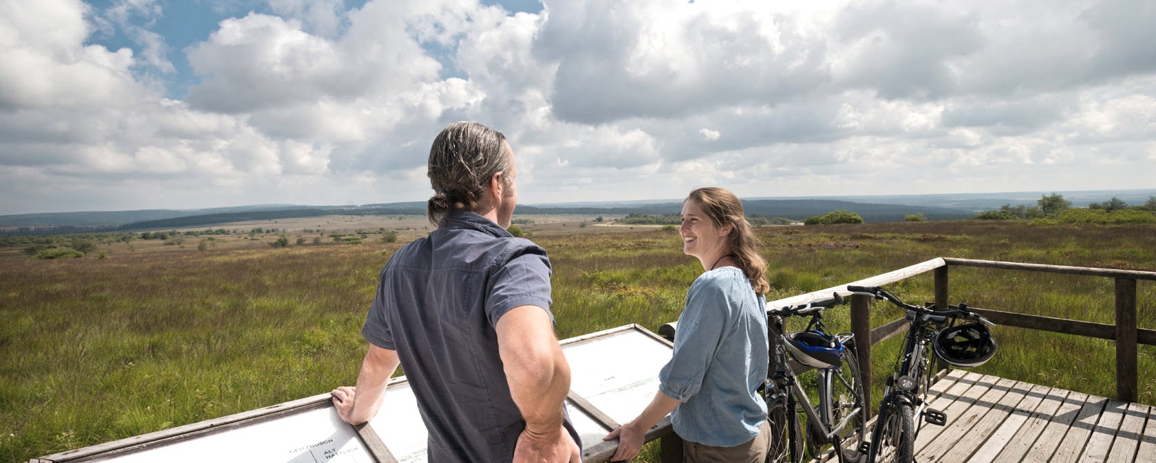 Vue sur les Hautes Fagnes au Signal de Botrange, © vennbahn.eu