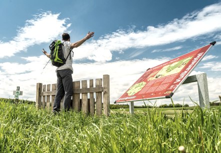 Uitzicht over het tuinhek op de Vulcano wandelroute, © Eifel Tourismus GmbH, D. Ketz