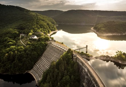 Uitzicht op de Urft Dam in het Nationaal Park Eifel, © Eifel Tourismus GmbH, D. Ketz