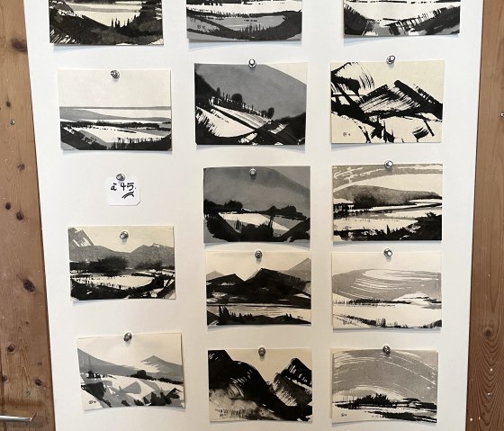 Serie an Tuschemalereien, &copy; GesundLand Vulkaneifel GmbH