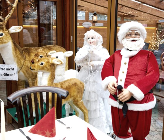 Weihnachten in dem Café Restaurant Mausefalle