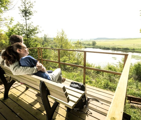 Enjoy the moment at Eichholzmaar on the volcano trail, &copy; Eifel Tourismus GmbH, D. Ketz